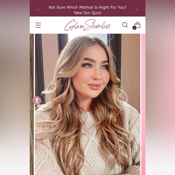 Glam Seamless tape-in 16” hair extensions blonde New in package- 20 total - Picture 3 of 5